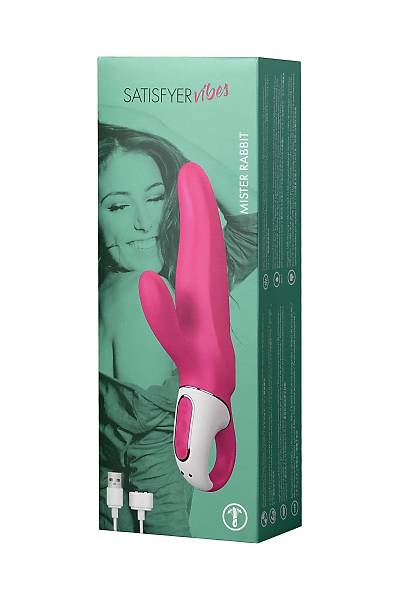 Satisfyer Vibrat�r Vibes MrGer�ek�i Olmayan . Tav�an, silikon, k�rm�z�, 22,1 cm.