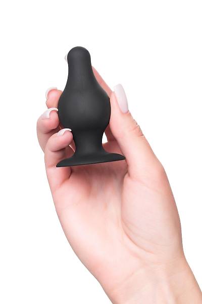 Erotist Spade S anal klf, Silekspan, siyah, 8 cm