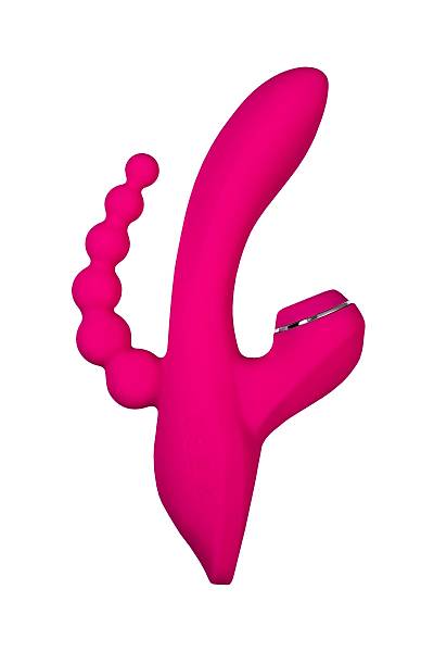JOS TRIPLING  3'� 1 Arada Vibrat�r, Silikon, Pembe, 21 cm