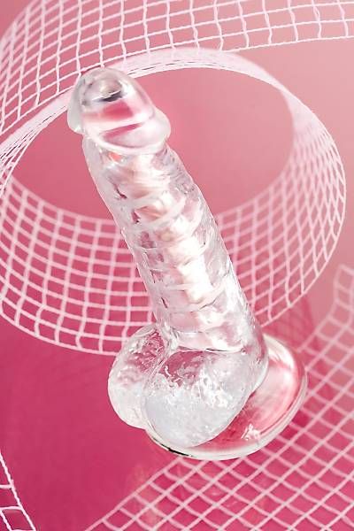 A-Toys by TOYFA Esnek Paret yapay penis, TPE, Transparan, 18 cm