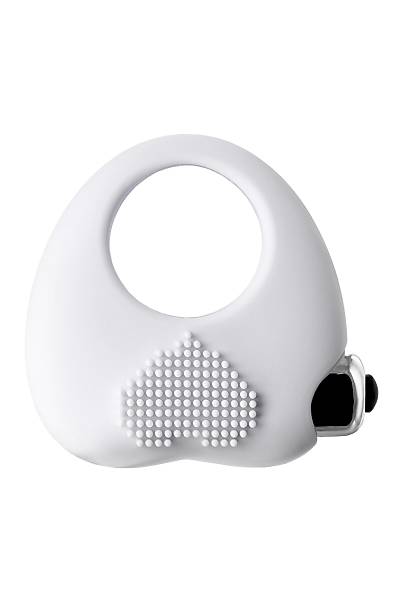 JOS Cinsel ili�ki uzatma titre�im halkas� MOYS, silikon, beyaz, 6,7 cm