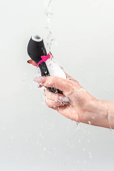 Satisfyer Penguin vakum dalgas� temass�z klitoris stim�lat�r�, silikon, siyah, 11,5 cm.