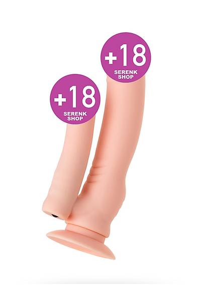 Ger�ek�i TOYFA A-Toys Twint yapay penis, silikon, ��plak, 19,5 cm