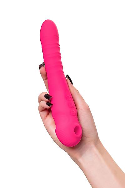 JOS COTOX Vakum uyar�ml� vibrat�r-pulsat�r, silikon, pembe, 23 cm
