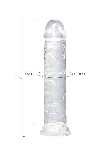 A-Toys by TOYFA Auri yapay penis, TPE, transparan, 20 cm