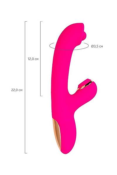 JOS Rolli Silikon Pembe 22cm Vakum Stim�lasyon Topul� Modern Vibrat�r