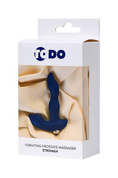 ToDo by Toyfa Stroman prostat stimlatr, silikon, mavi, 14,5 cm