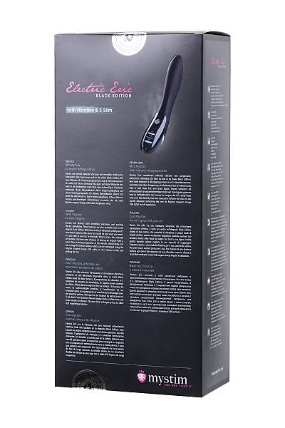 Mystim Electric Eric Elektrikli Uyar�lm�� Silikon Vibrat�r, siyah, 27 cm