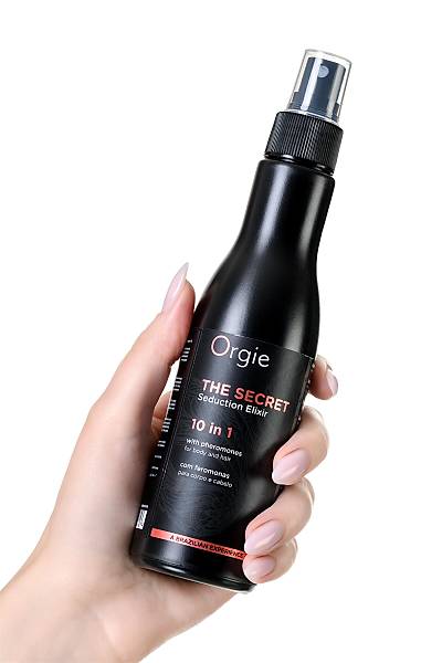 ORGIE The Secret �ok fonksiyonlu Nemlendirici Sprey-Feromonlu v�cut ve sa�lar i�in 1'de 10, 150 ml
