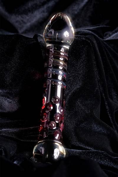 Sexus Glass �ift tarafl� yapay penis, cam, transparan, 21 cm