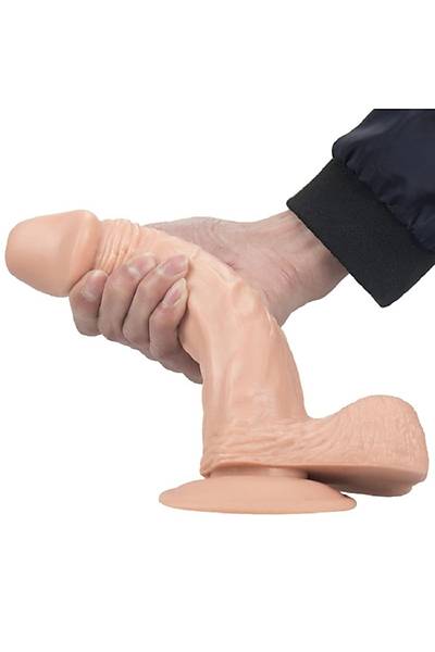 Kemerli Belden Ba�lamal� Ralistik D�z Duru�lu Damarl� Penis 24cm