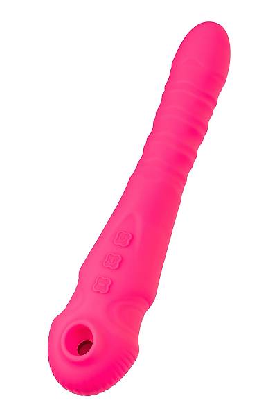 JOS COTOX Vakum uyar�ml� vibrat�r-pulsat�r, silikon, pembe, 23 cm