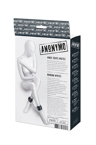 Anonymo Fantezi Ayak Kelepesi Siyah, 26,5 cm