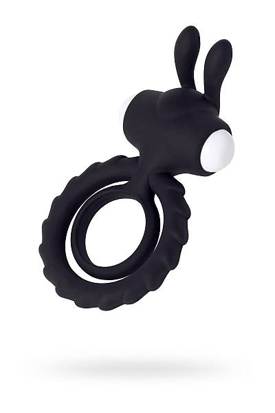 JOS BAD BUNNY penis Montaj halkas, silikon, siyah, 9 cm