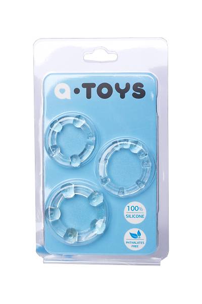 A-toys by TOYFA y�z�k seti, silikon, transparan, � 3,5/3/2 cm