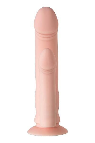 Ger�ek�i TOYFA A-Toys Twint yapay penis, silikon, ��plak, 19,5 cm