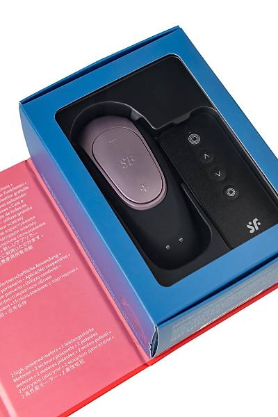 Satisfyer Double Fun Black �iftler ��in Uzaktan Kumandal� ve Telefon Uygulamal� Mini Vibrat�r