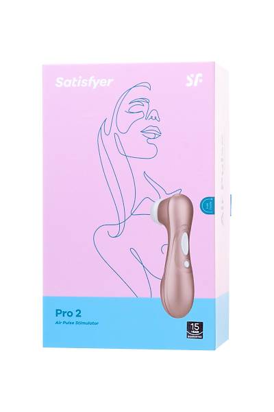 Satisfyer PRO 2 NG Vakum Dalgas temassz Klitoral Stimlatr , silikon, pembe, 16,5 cm.