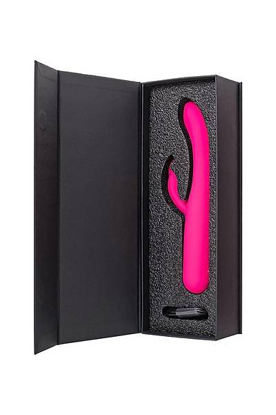EroTeq Dijital Ekran Klitoral Uyar�ml� G Noktas� Vibrat�r� Rablock, Silikon, Pembe, 23,5 cm