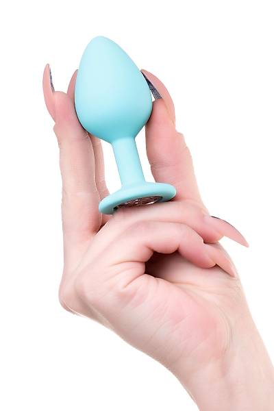 ToDo by Toyfa Brilliant anal k�l�f, silikon, mavi, 8 cm, � 3 cm, 50 g