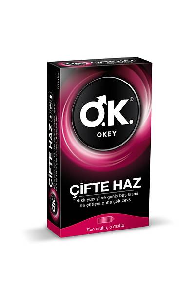 Okey �ite Haz - Desenli ve �nce Prezervatif 10'Lu