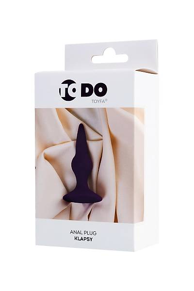 ToDo by Toyfa Klapsy Anal Plug, Silikon, Mor, 10,5 cm,  3 cm