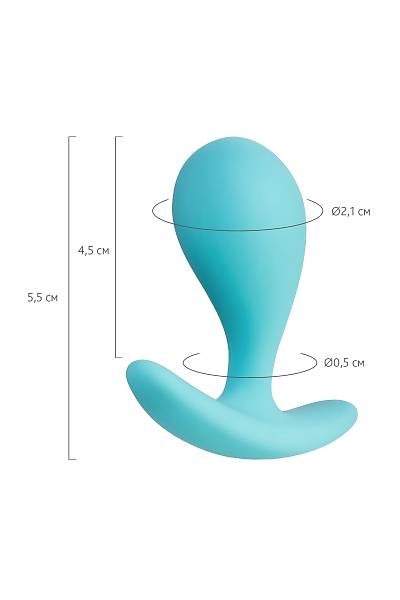 ToDo by Toyfa Blob anal klf, silikon, mavi, 5,5 cm,  2,1 cm