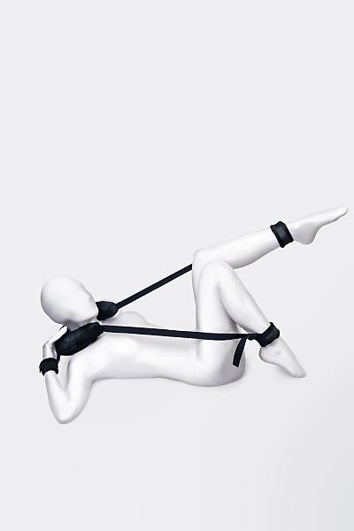 Anonymo sabitleme ask�s� #0701 yast�kl�, kadife, siyah, 127 cm