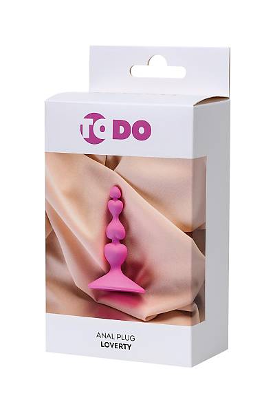 ToDo by Toyfa Loverty anal k�l�f, silikon, pembe, 8 cm, � 2,3 cm
