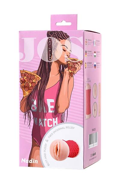 JOS �ift tarafl� masturbator NAD�N, TPR Malzeme 14,5 cm