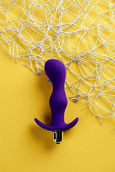 A-Toys by TOYFA Kamet titre�imli popo fi�i, Beden L, silikon, mor, 14 cm