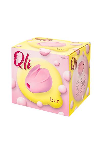 Qli by Flovetta Bun'dan vakum dalgas� klitoral uyar�c�, silikon, pembe, 6,5 cm