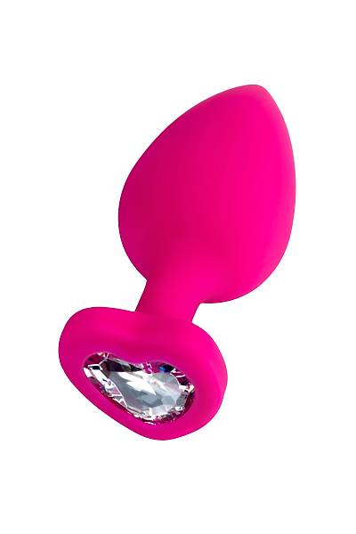 ToDo by Toyfa Diamond Heart anal K�l�f, silikon, pembe, 9,5 cm, � 4 cm