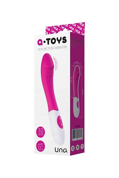 A-Toys by TOYFA Gereki olmayan  Una vibratr, silikon, pembe, 19,8 cm