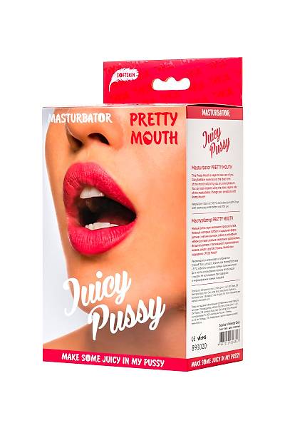 Juicy Pussy by TOYFA Masturbator Gereki Pretty Mouth Az ve Vajina SoftSkin 17 cm