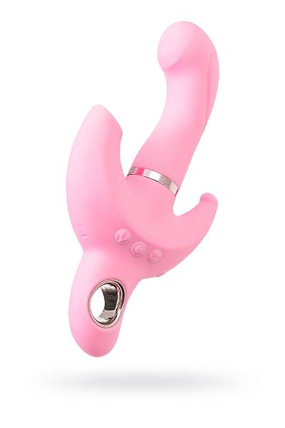 Klitoral uyar�c�l� vibrat�r JOS Twistme, silikon, pembe, 19,5 cm