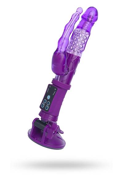 A-Toys by TOYFA  Anal-vajinal vibratr Vantuzlu A oyuncaklar, mor, 22 cm
