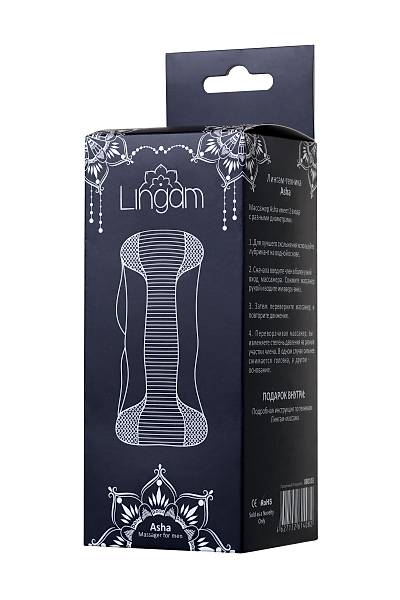 Lingam by TOYFA Masturbator gereki olmayan Asha, TPE, transparan, 14 cm