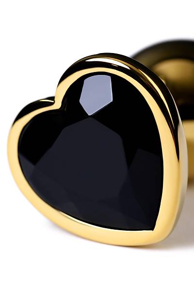 Metal by TOYFA anal k�l�f, Metal, alt�n, siyah kristalli, 7 cm, � 2,7 cm, 50 g