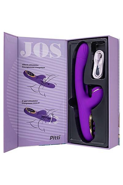 JOS Pitti Silikon Mor 24cm Dil Vibrat�r Vakum Stim�lasyon Yeti�kin Oyuncaklar� Kad�nlar ��in