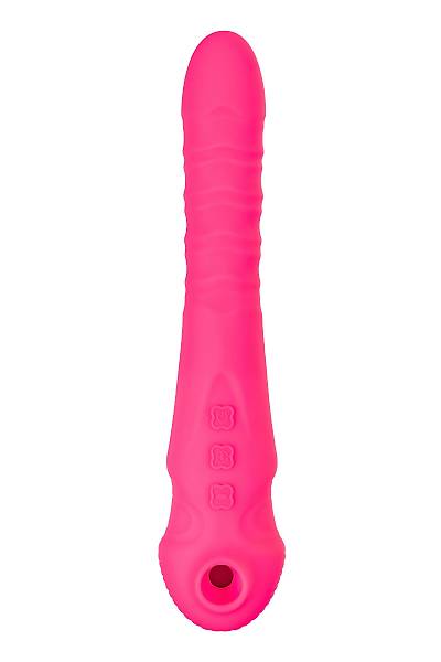 JOS COTOX Vakum uyar�ml� vibrat�r-pulsat�r, silikon, pembe, 23 cm
