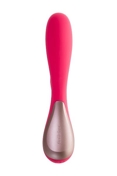 Satisfyer Mono Flex Connect App Red Ger�ek�i olmayan vibrat�r, silikon, k�rm�z�, 20,4 cm.