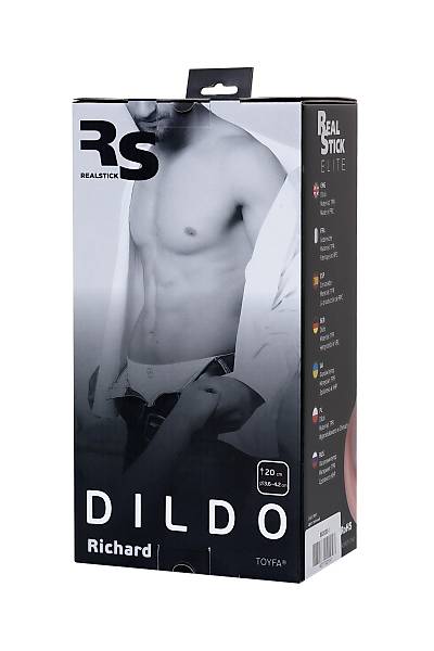 TOYFA RealStick Elite Richard ger�ek�i Yapay penis, TPR, ��plak, 20 cm