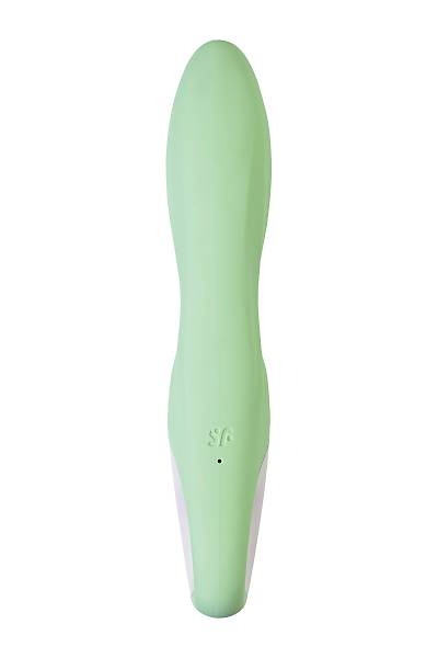 Satisfyer Air Pump Banny 5 Ger�ek�i olmayan  Vibrat�r�, Silikon, ye�il, 15 cm.