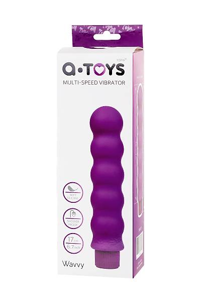 A-Toys by TOYFA ger�ek�i olmayan vibrat�r, silikon, mor, 17 cm