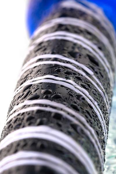 Sexus Glass �ift tarafl� yapay penis, cam, mavi, 21 cm