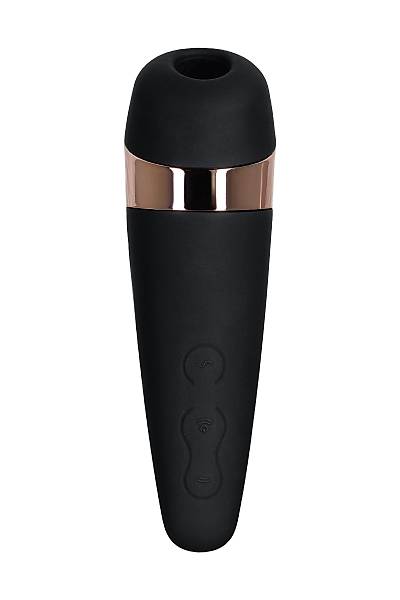 Satisfyer PRO 3 Vakum Dalgas� Temass�z Klitoral Stim�lat�r  Titre�im, Silikon, Siyah, 14 cm.