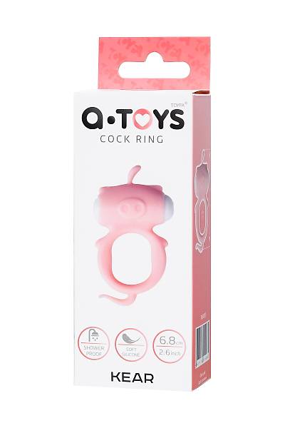 A-Toys by TOYFA Kear penis �zerindeki titre�im halkas�, silikon, pembe, � 2 cm