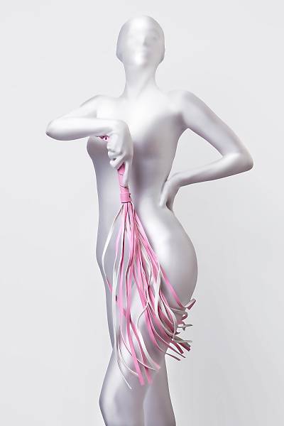 Anonymo Flogger  #0006, PU deri, pembe, 64 cm