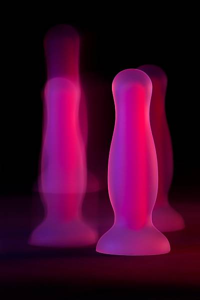 Beyond by Toyfa Karanl�kta parlayan anal k�l�f Cain Glow, Silikon, Transparan, 10 cm